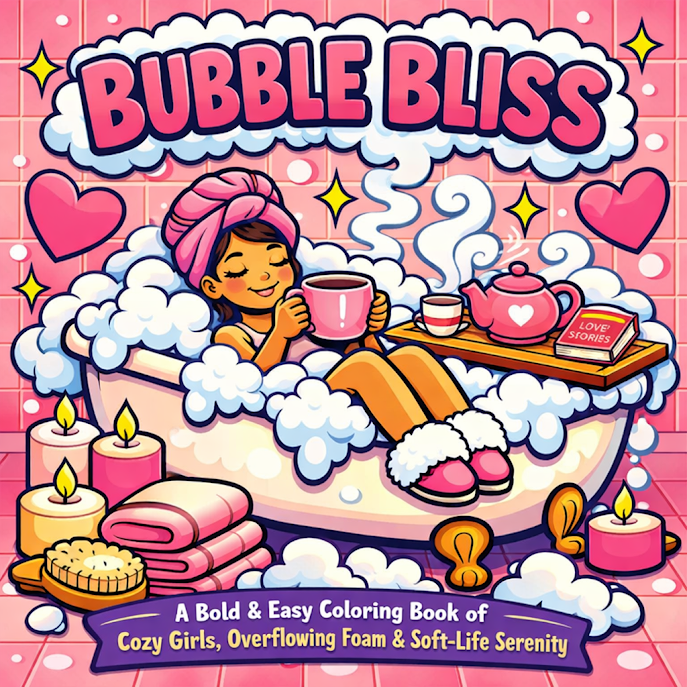 346 Prompts for Cozy Girl Coloring Books